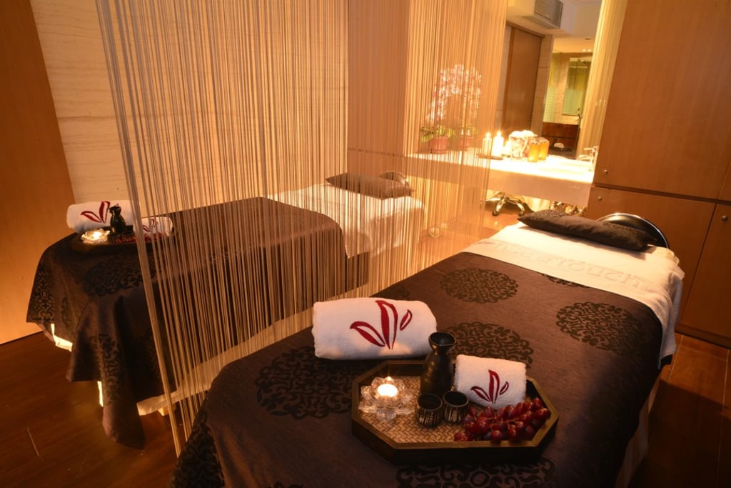 A treatment room at the Sense of Touch spa in Hong Kong’s Central district.