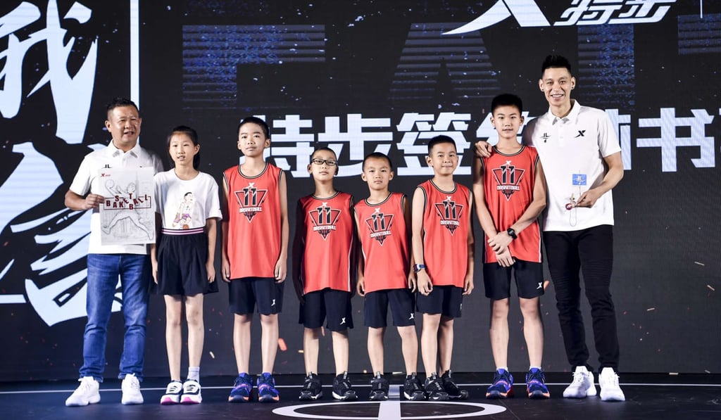 Xtep will release four signature shoes in partnership with Jeremy Lin (right). Photo: Handout