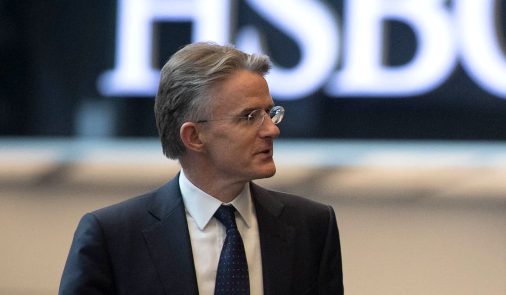 Then-HSBC CEO John Flint is seen on March 7. Photo: AFP