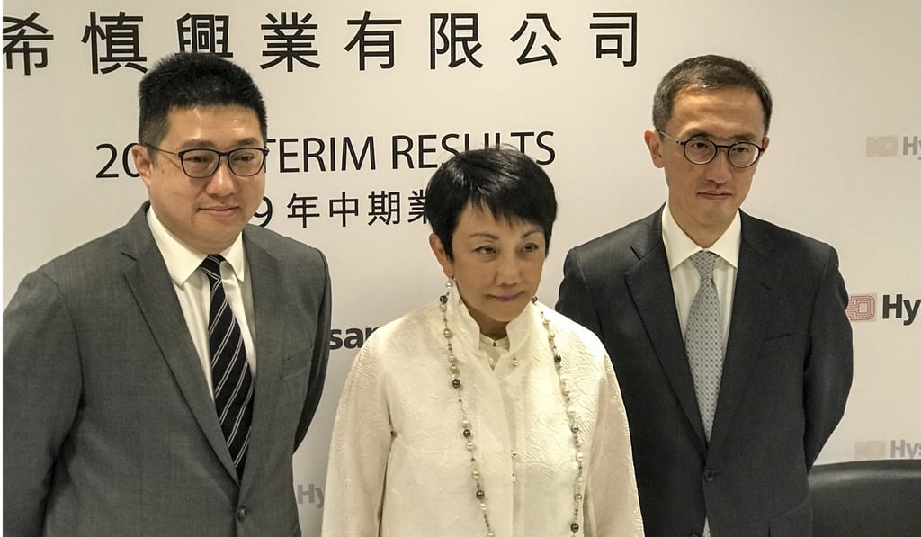 Irene Lee (centre), chairman of Hysan Development. Photo: Lam Ka-sing