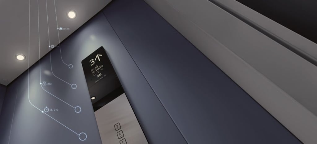 KONE’s smart elevators keep track of everything from inside temperatures to the weight it is carrying. Photo: KONE KONE’s smart elevators keep track of everything from inside temperatures to the weight it is carrying. Photo: KONE