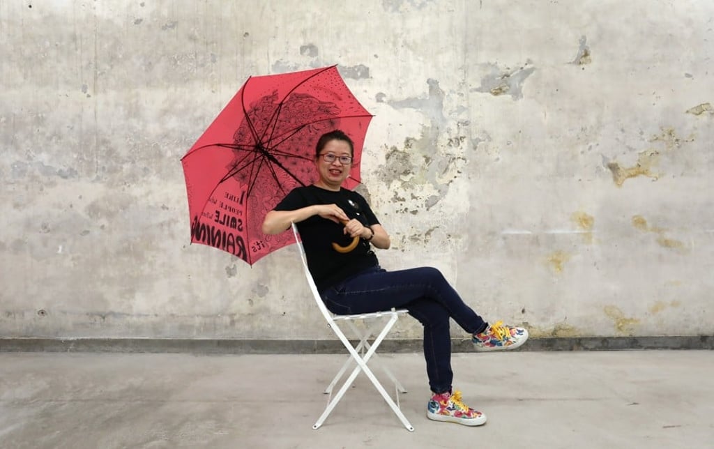 Artist Cindy Chan uses the Zentangle technique. Photo: Jonathan Wong