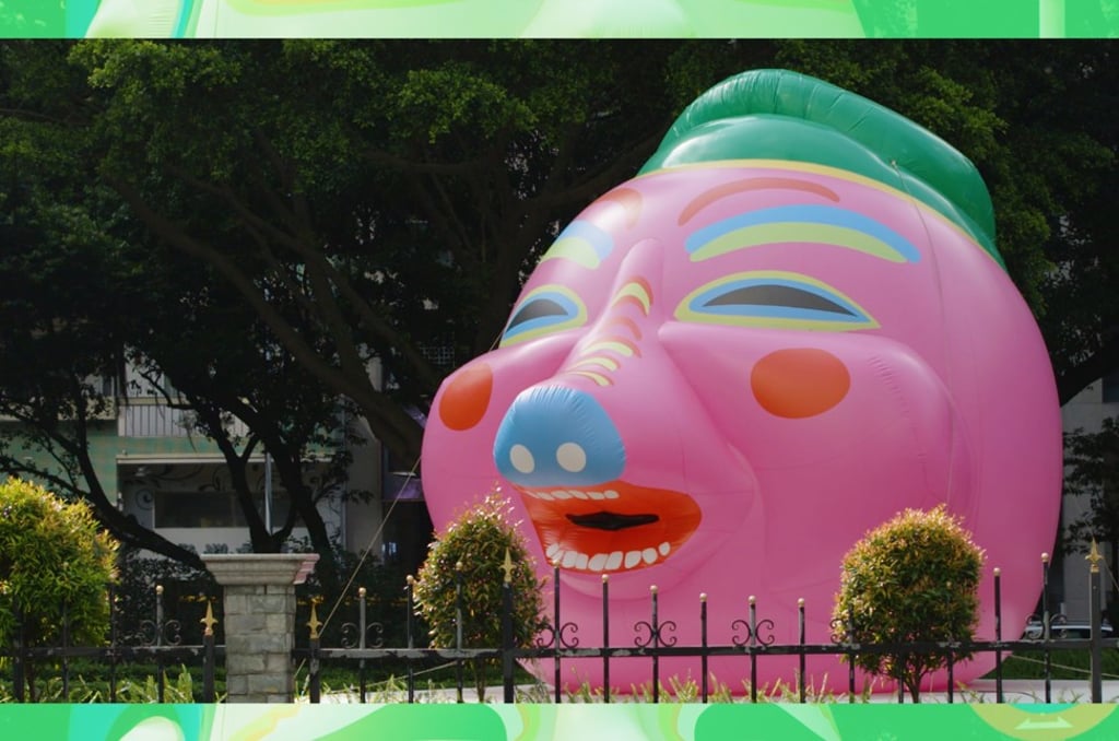 Located at the Jorge Álvares Square, ‘Happy Heads’ are colourful masks created by contemporary visual artists Benoit+Bo and inspired by Chinese festivals.