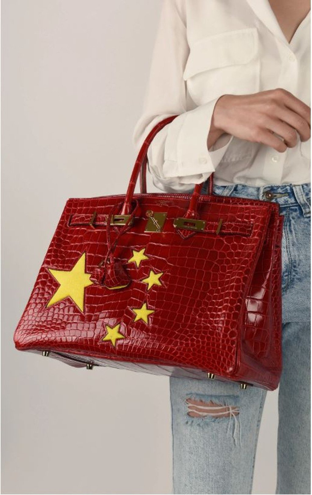 Hermes bag chinese flag 2025