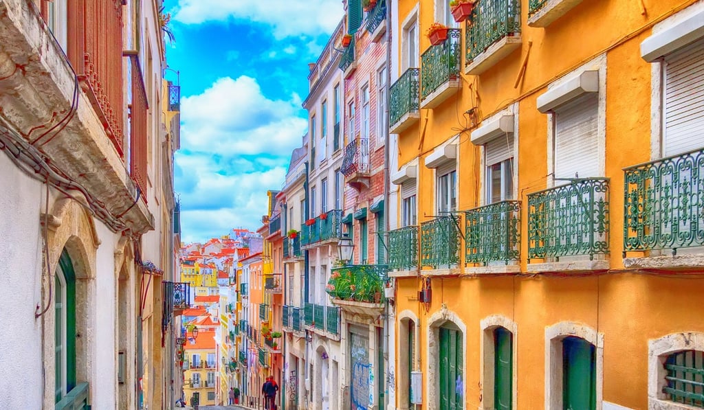 Lisbon, the small, charming capital of Portugal, is known for its streets of vibrant-coloured traditional homes. Lisbon, the small, charming capital of Portugal, is known for its streets of vibrant-coloured traditional homes.