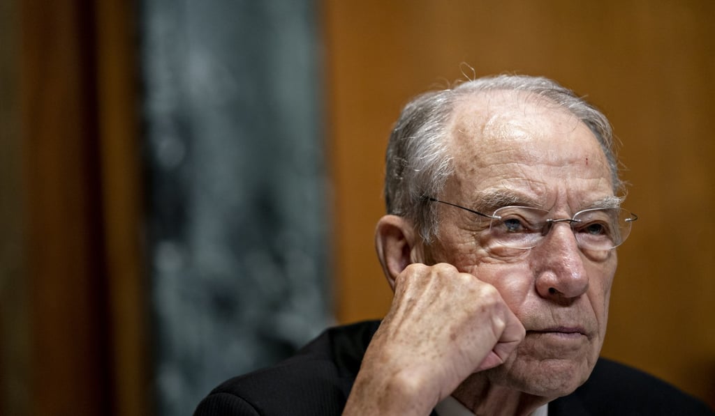 Senator Chuck Grassley, a Republican from Iowa, is chairman of the Senate Finance Committee. Photo: Bloomberg Senator Chuck Grassley, a Republican from Iowa, is chairman of the Senate Finance Committee. Photo: Bloomberg