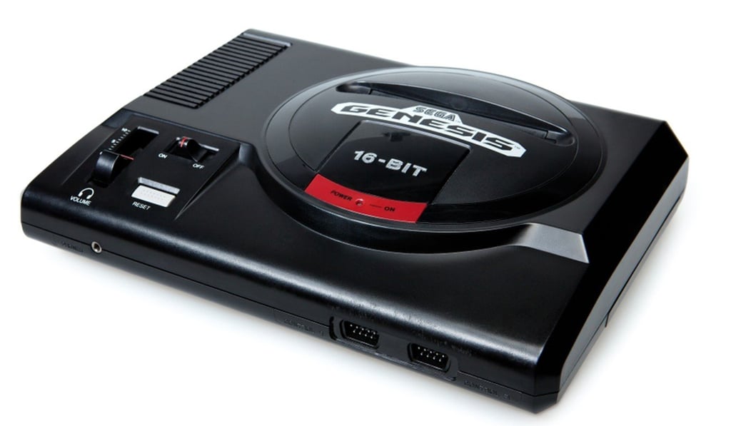 The Sega Genesis console.