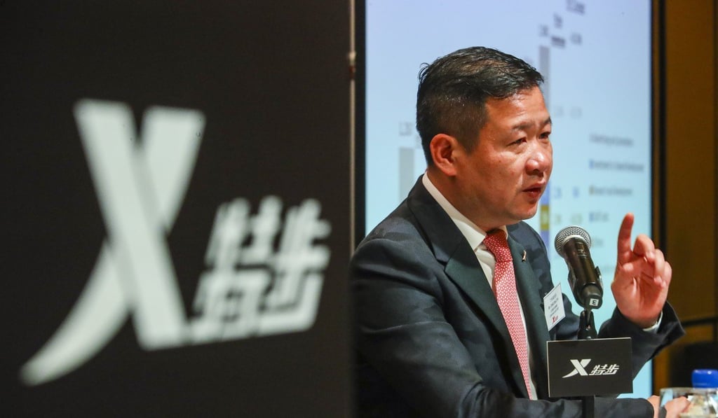 Ding Shui Po, chairman and CEO of Xtep International Holdings. Photo: Edmond So