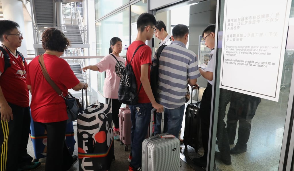 On Friday, the Airport Authority placed advertisements in six local newspapers urging people to ‘please love Hong Kong’s airport’. Photo: Dickson Lee