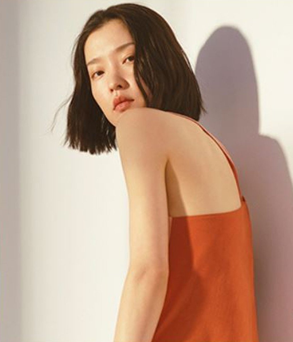 Model Du Juan in a campaign for Chinese lingerie brand Neiwai.
