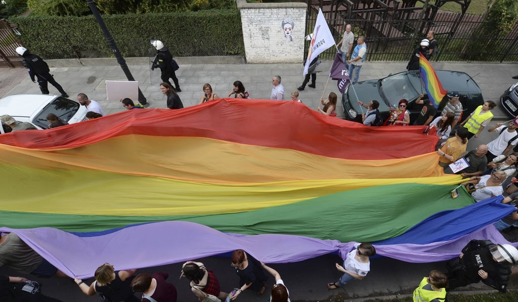 LGBT activists in Poland. Photo: AP Photo
