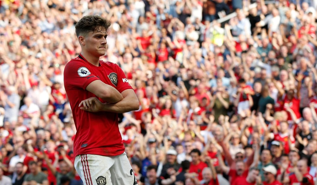 Manchester United’s Daniel James celebrates scoring against Crystal Palace. Photo: Reuters