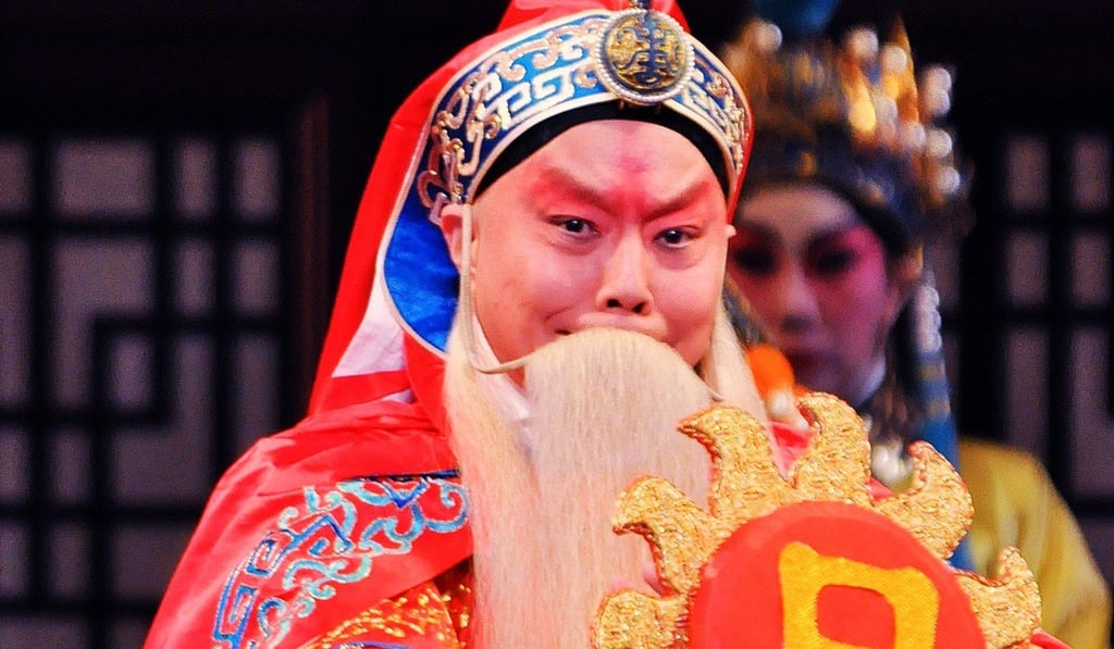 Cantonese opera veteran Yuen Siu-fai – pictured playing the Sun God in The Imperial Emperor of Heaven Holding Court – was instrumental in helping to preserve the elaborate show.