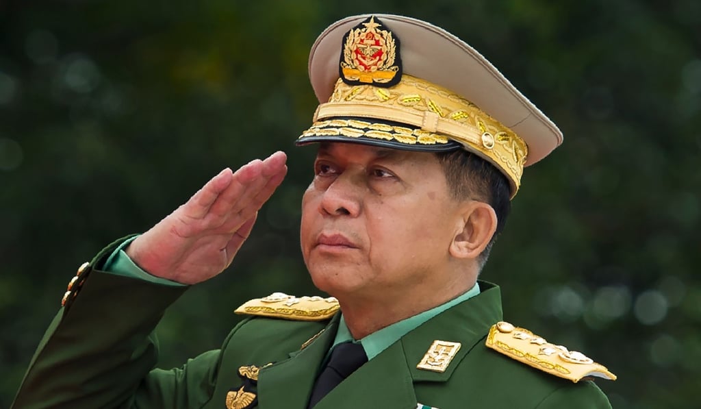 Min Aung Hlaing, commander-in-chief of Myanmar’s armed forces. Photo: AFP