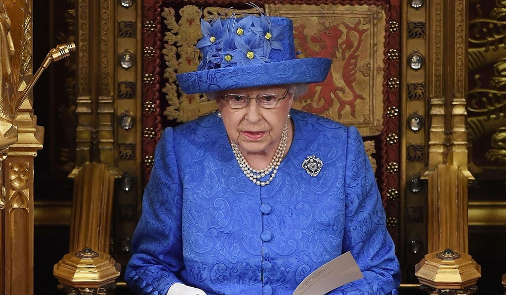 Britain's Queen Elizabeth delivers the Queen's Speech in 2017. File photo: AFP