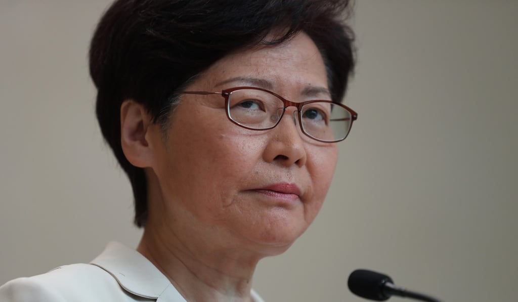 Hong Kong leader Carrie Lam has not ruled out issuing a directive under the Emergency Regulations Ordinance. Photo: Sam Tsang Hong Kong leader Carrie Lam has not ruled out issuing a directive under the Emergency Regulations Ordinance. Photo: Sam Tsang