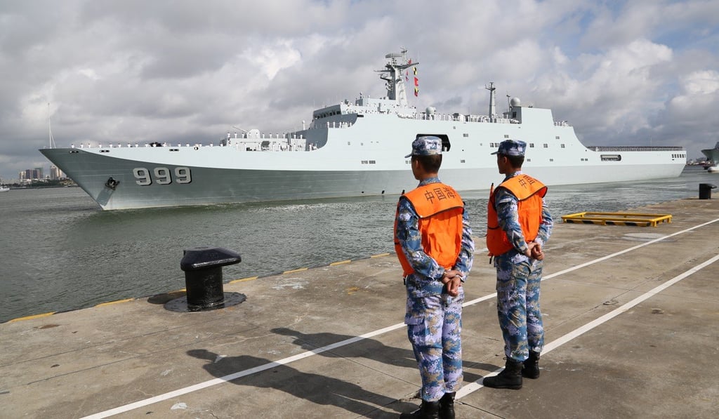 China’s navy currently has just one overseas base, in Djibouti. Photo: Xinhua
