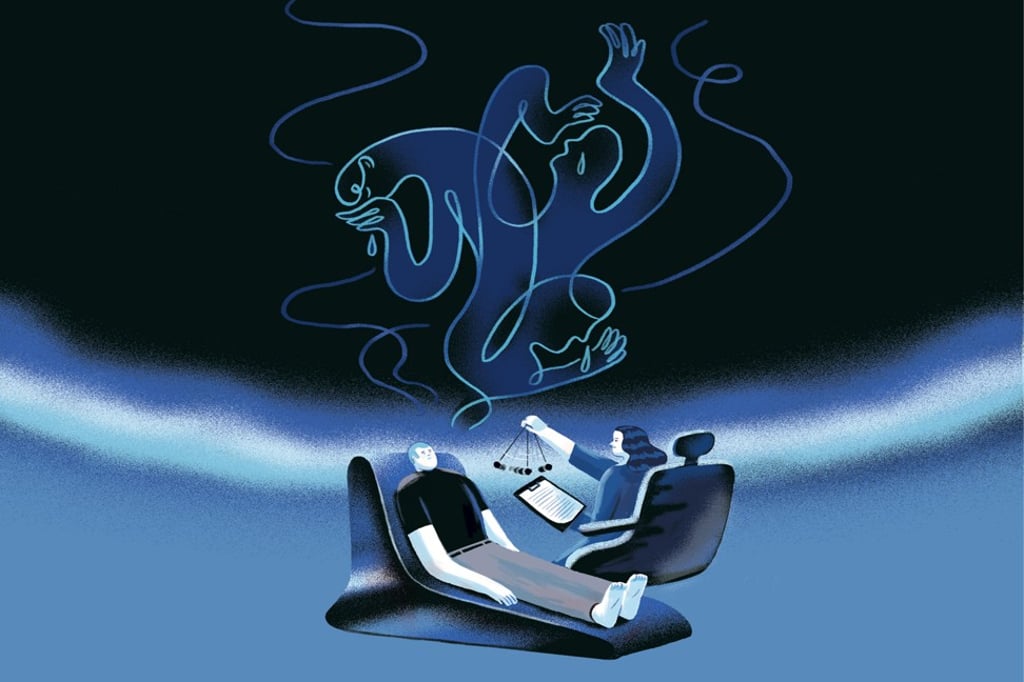 Hypnotherapy can heal emotional trauma stored in the subconscious mind. Illustration: Kaliz Lee Hypnotherapy can heal emotional trauma stored in the subconscious mind. Illustration: Kaliz Lee