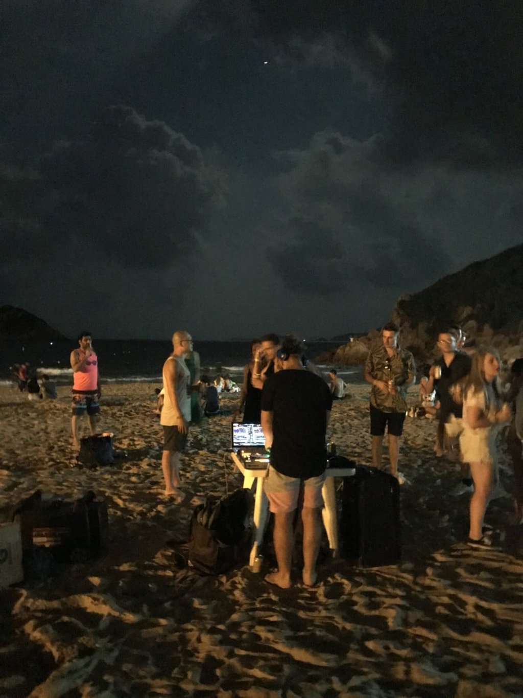 Luxnetworking’s ‘Full Moon Party’ on Shek O Beach in Hong Kong on June 15.