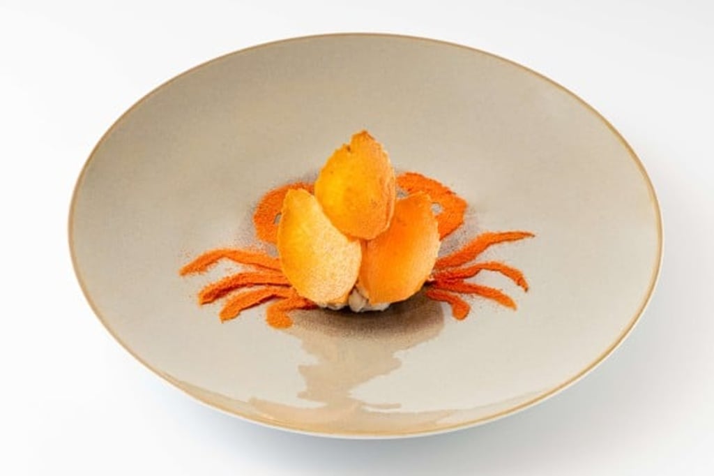 Dalloyau in Central features unique dishes such as this crabmeat salad. Dalloyau in Central features unique dishes such as this crabmeat salad.