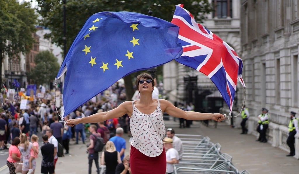Anti-Brexit protesters in London. Photo: Reuters