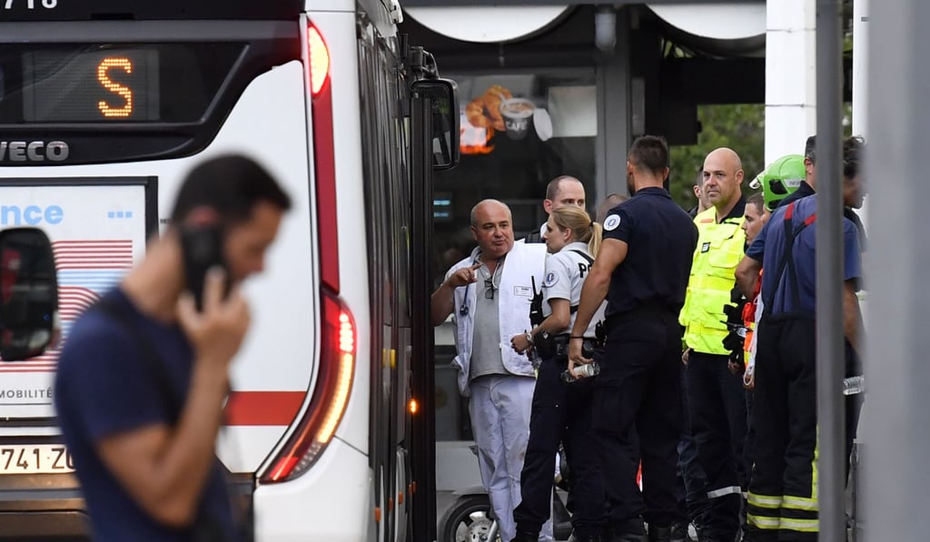 Emergency services in Villeurbanne, Lyon. Photo: AFP