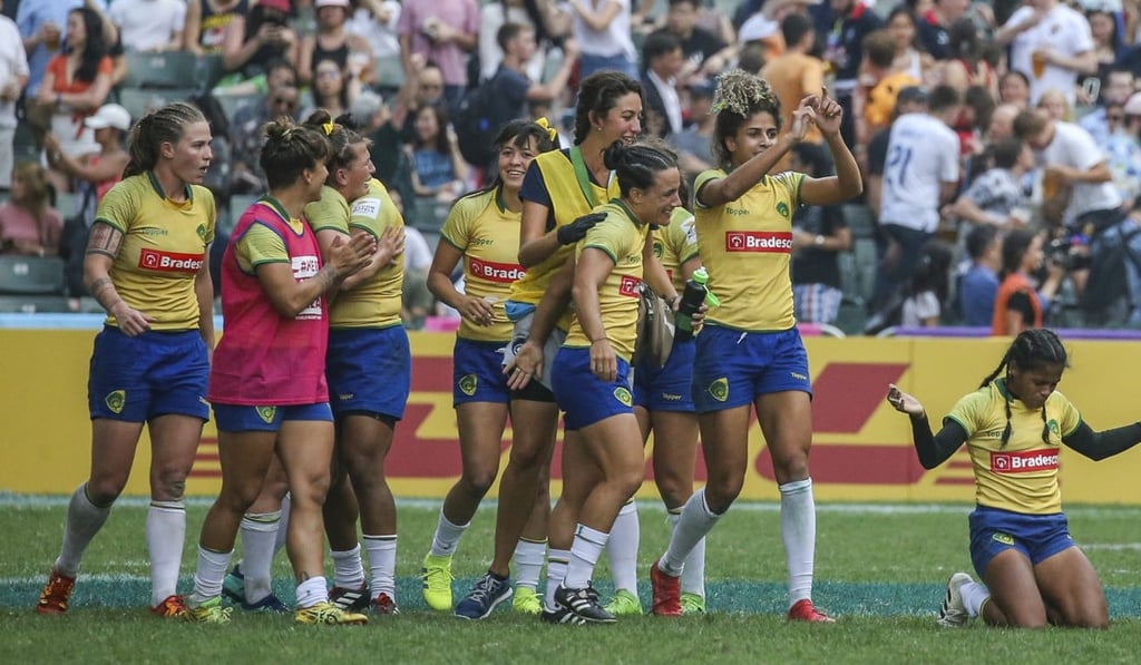Brazil’s women win their qualifier final to earn a place in the 2019-20 women’s World Series. Photo: SCMP / Felix Wong