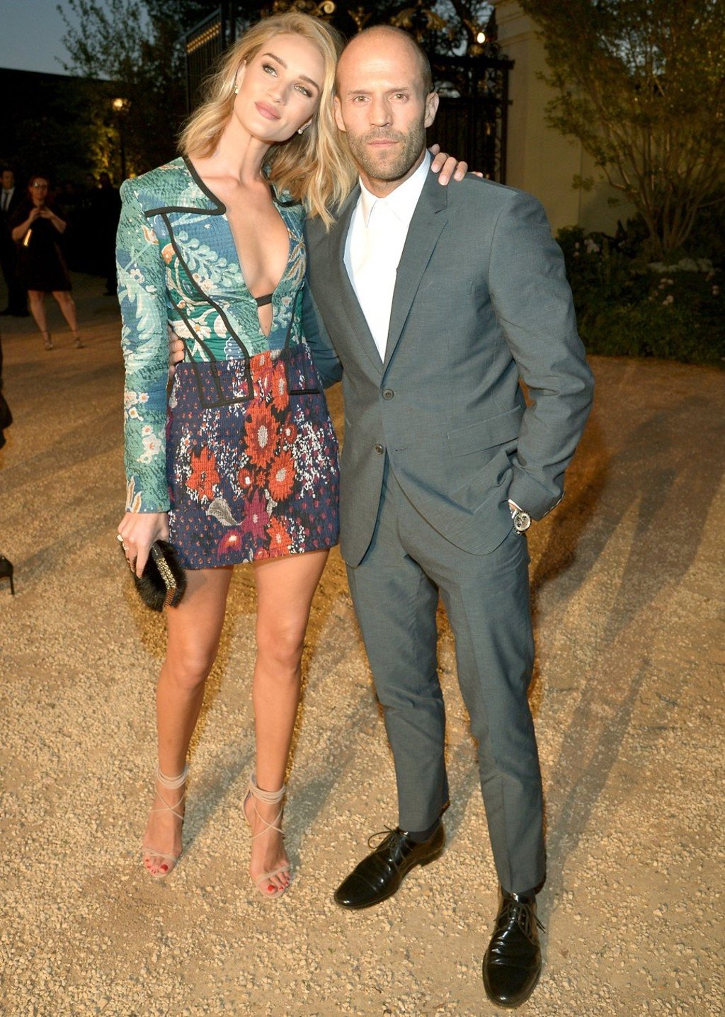 Rosie Huntington-Whiteley (left) and Jason Statham