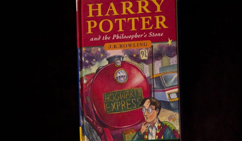 A first edition copy of Harry Potter and the Philosopher's Stone. Photo: AP Photo