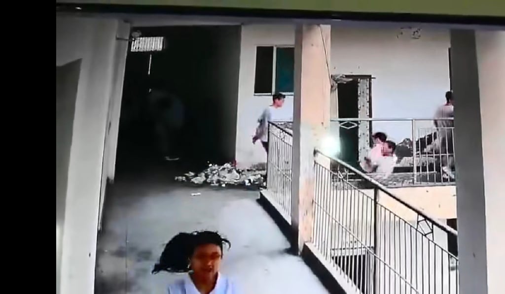 Pupils at the school are being offered counselling. Photo: Weibo