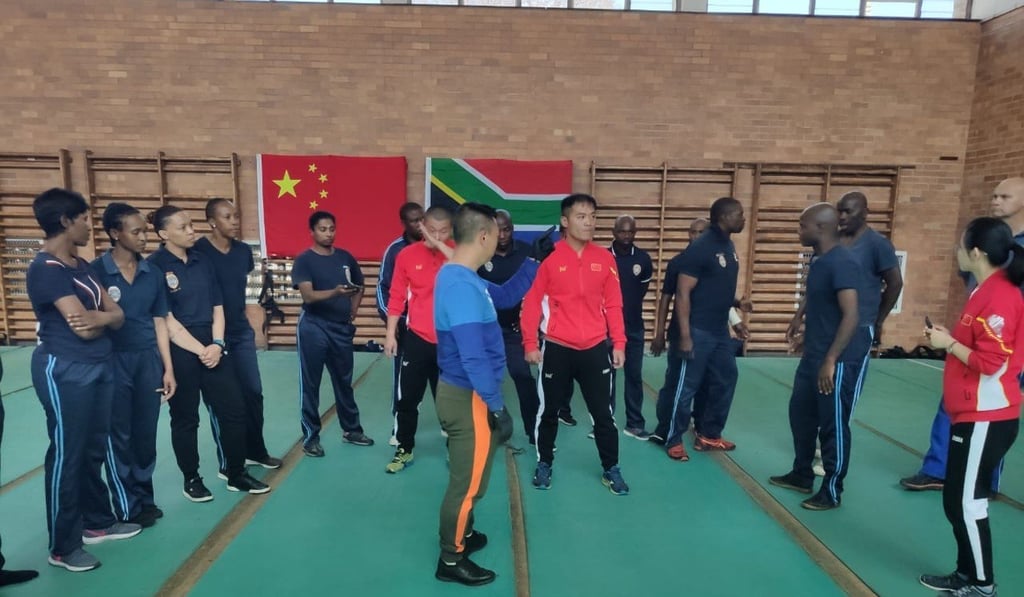 Chinese experts teach Johannesburg Metro Police Department officers self-defence techniques. Photo: Johannesburg Metro Council Chinese experts teach Johannesburg Metro Police Department officers self-defence techniques. Photo: Johannesburg Metro Council