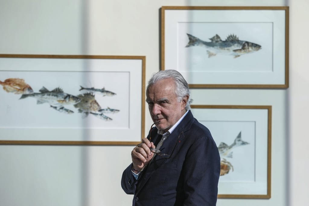 If stranded inside by a typhoon, Alain Ducasse says he would cook a vegetable casserole.