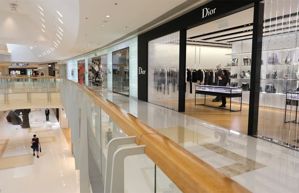 Empty shops at Elements, in West Kowloon. Hong Kong’s summer of civil unrest has taken its toll on the number of tourists visiting the territory and thus retail sales. Photo: May Tse