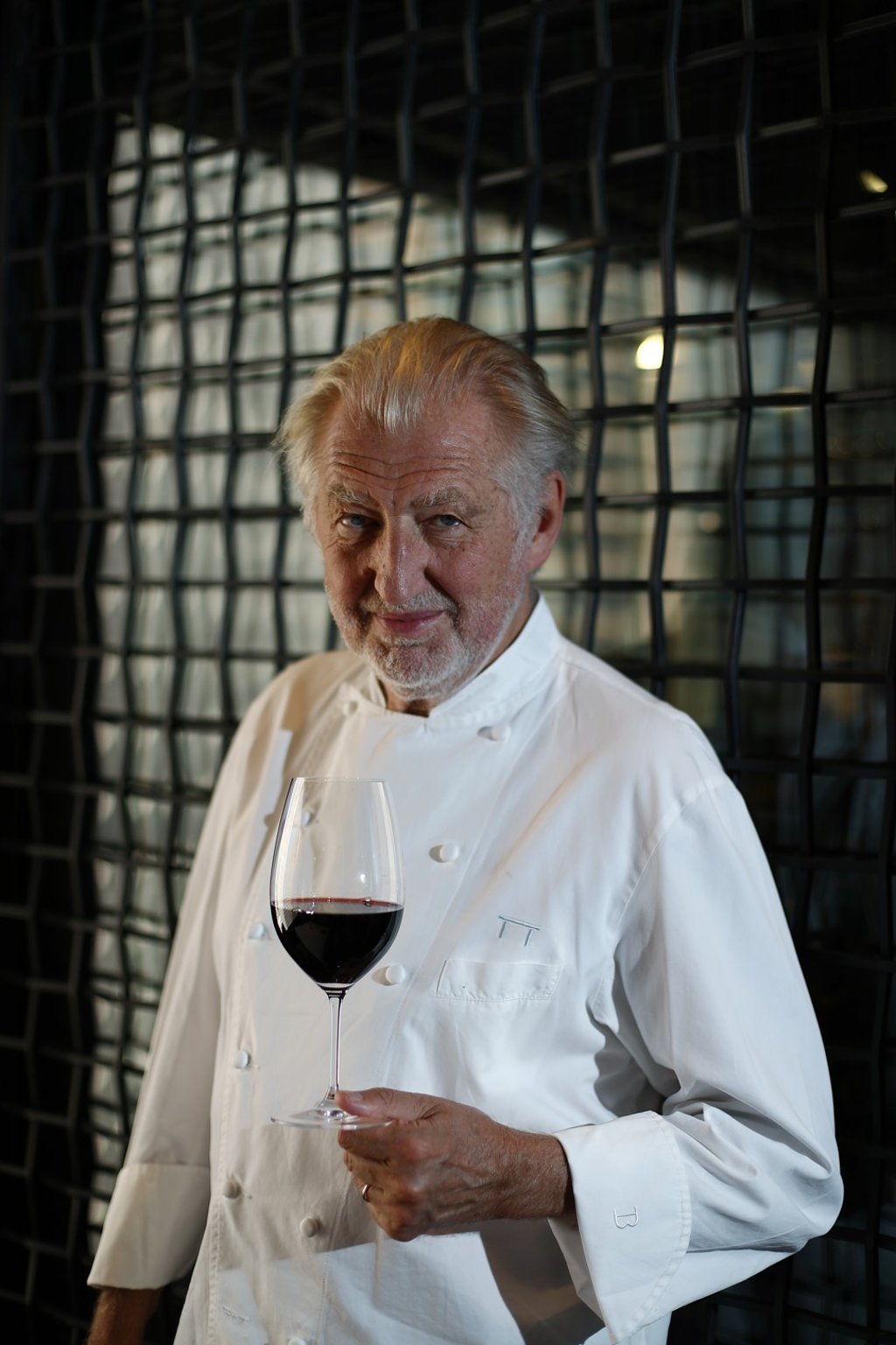 A spot of red for French celebrity chef Pierre Gagnaire. Photo: Nora Tam