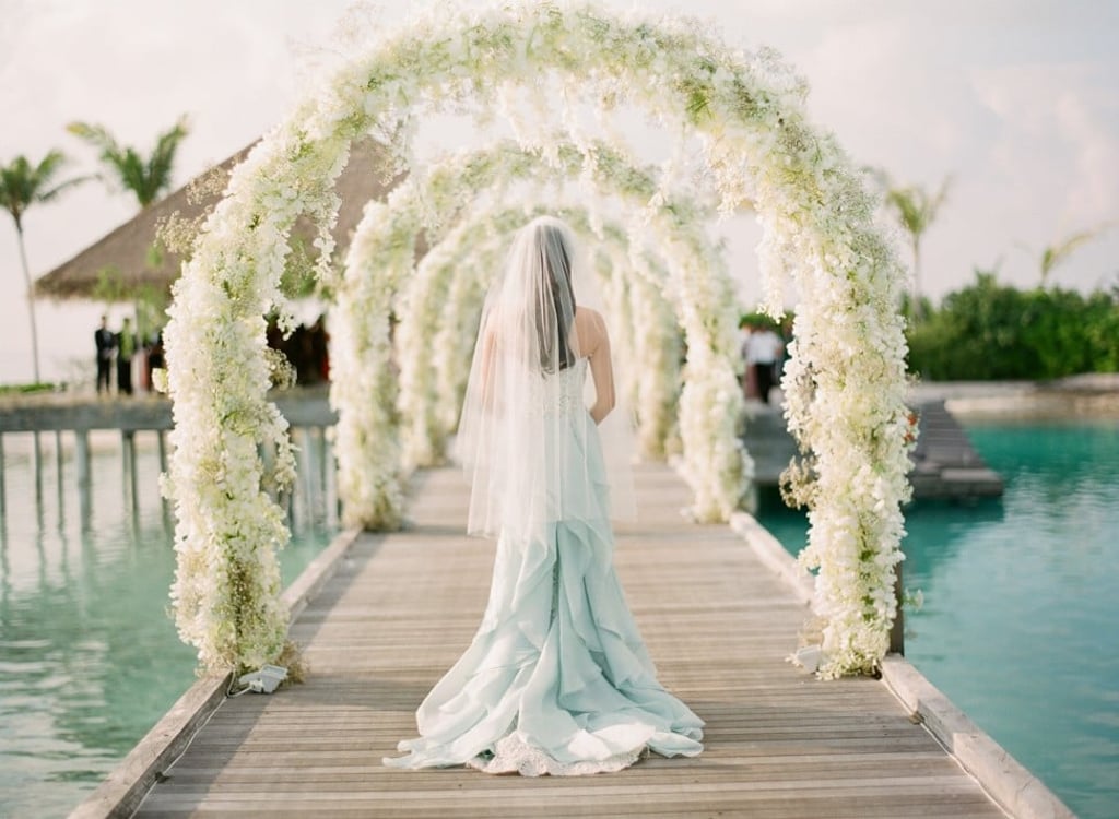 A wedding planned by Chew and her team in the Maldives.