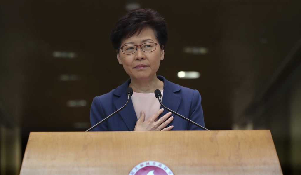 Carrie Lam said the bill was dead at a press conference on July 9. Photo: Robert Ng