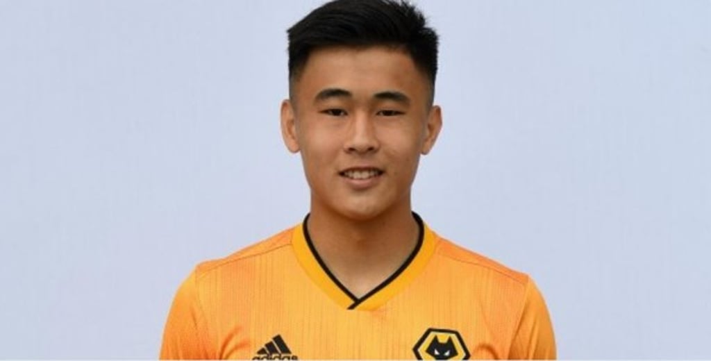 Tsun Dai pictured after signing for English Premier League side Wolverhampton Wanderers. Photo: Twitter/@Wolves