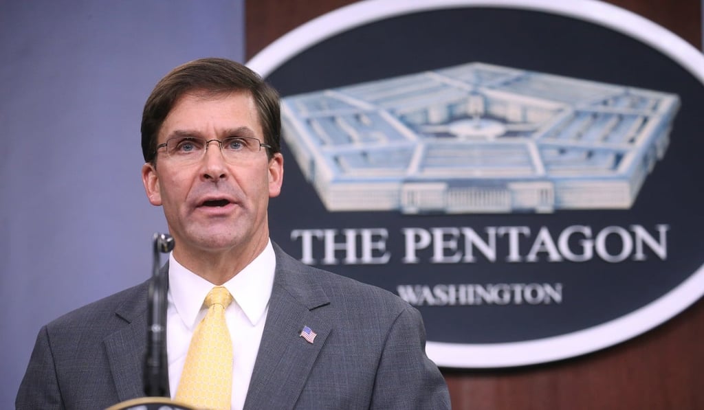 US Defence Secretary Mark Esper. Photo: Reuters US Defence Secretary Mark Esper. Photo: Reuters