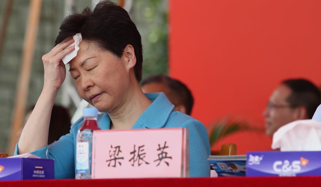 Hong Kong’s embattled chief executive Carrie Lam. Photo: Nora Tam