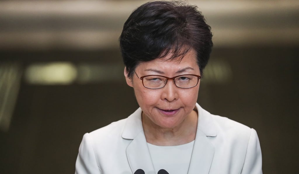 Embattled: Hong Kong Chief Executive Carrie Lam. Photo: Sam Tsang