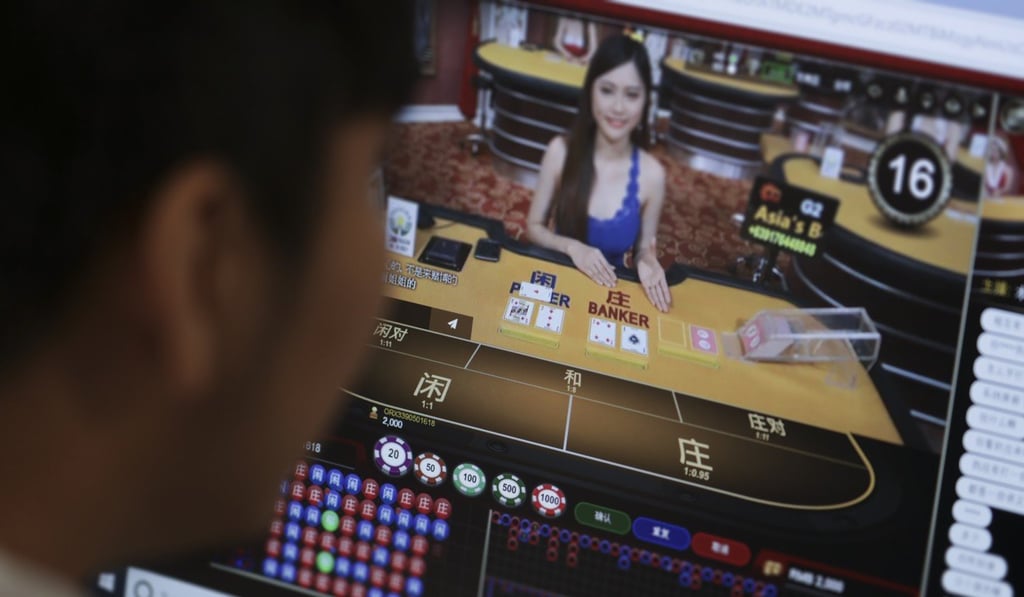 A gambling website in the Philippines has a live platform for customers to interact with the young, female Chinese dealers. Photo: Tory Ho