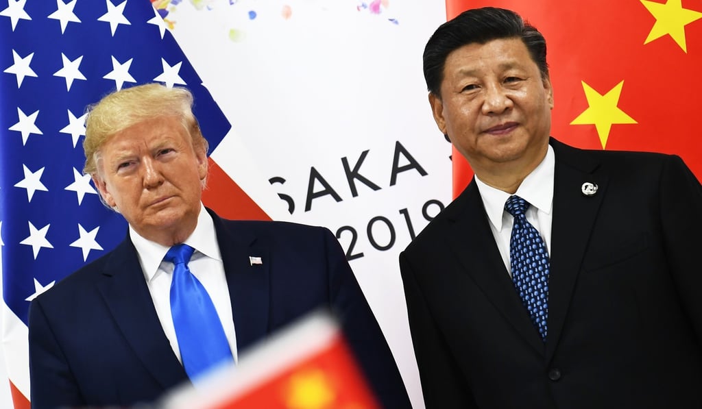 Chinese President Xi Jinping and US President Donald Trump attend their bilateral meeting on the sidelines of the G20 Summit in Osaka in June. Trump has declared that the US economy’s recent hiccups are not because of the trade war, but because of a lack of support from the Federal Reserve. Photo: AFP