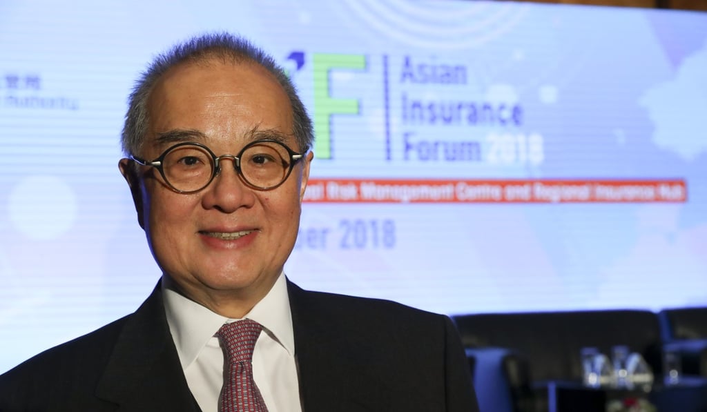 Moses Cheng Mo-chi, chairman of the Insurance Authority, said: ‘It would be hard to launch a new connect scheme under the current economic situation.’ Photo: Edmond So