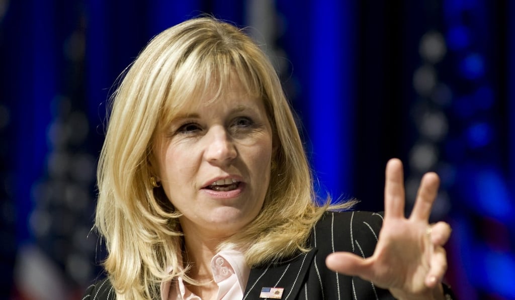 Liz Cheney speaks at a conference in Washington in February 2010. Photo: AP