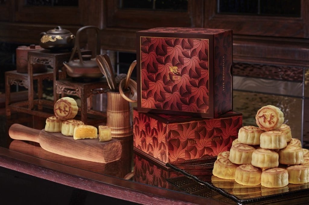 The coveted mini egg custard mooncakes offered at The Peninsula Hong Kong’s Spring Moon restaurant have been made since 1986. The coveted mini egg custard mooncakes offered at The Peninsula Hong Kong’s Spring Moon restaurant have been made since 1986.