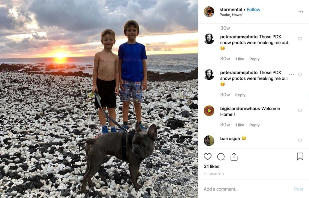 Brothers Oliver (left) and Wiley Storment. Photo: Stormental/Instagram