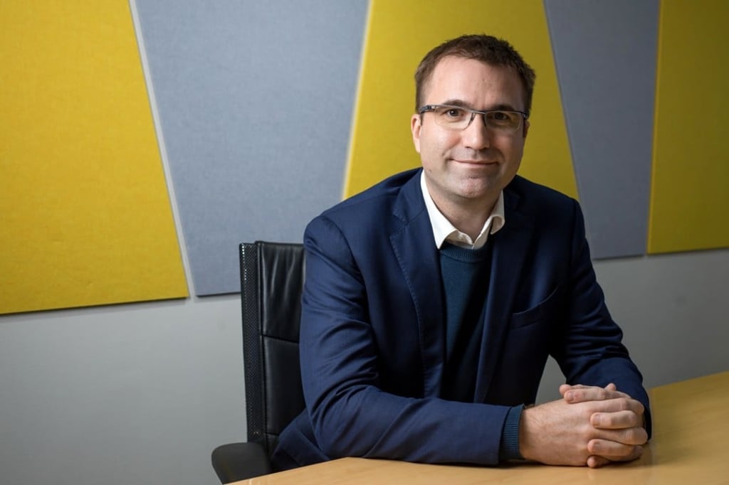 Pierre Poignant, co-founder and chief executive of Lazada Group, says the e-commerce company has been growing at triple digits for the past three quarters. Photo: Bloomberg