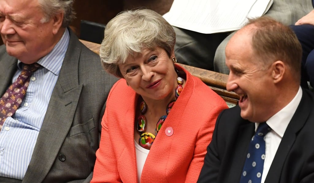 Former British prime minister Theresa May pictured in parliament last Wednesday. Photo: AFP Former British prime minister Theresa May pictured in parliament last Wednesday. Photo: AFP