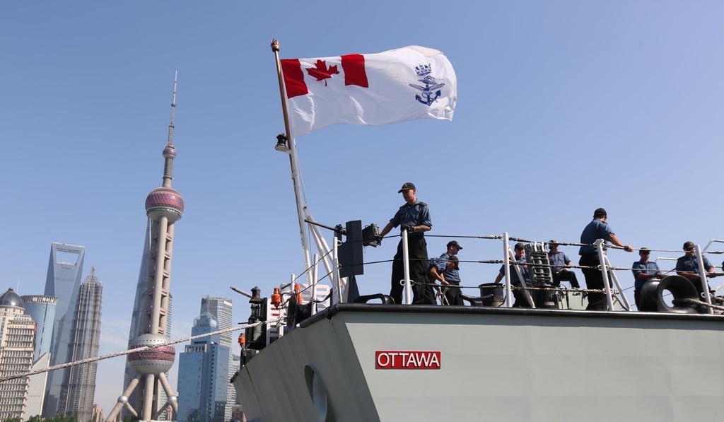 Beijing gets upset when foreign naval vessels sail through the Taiwan Strait. Photo: Imaginechina Beijing gets upset when foreign naval vessels sail through the Taiwan Strait. Photo: Imaginechina