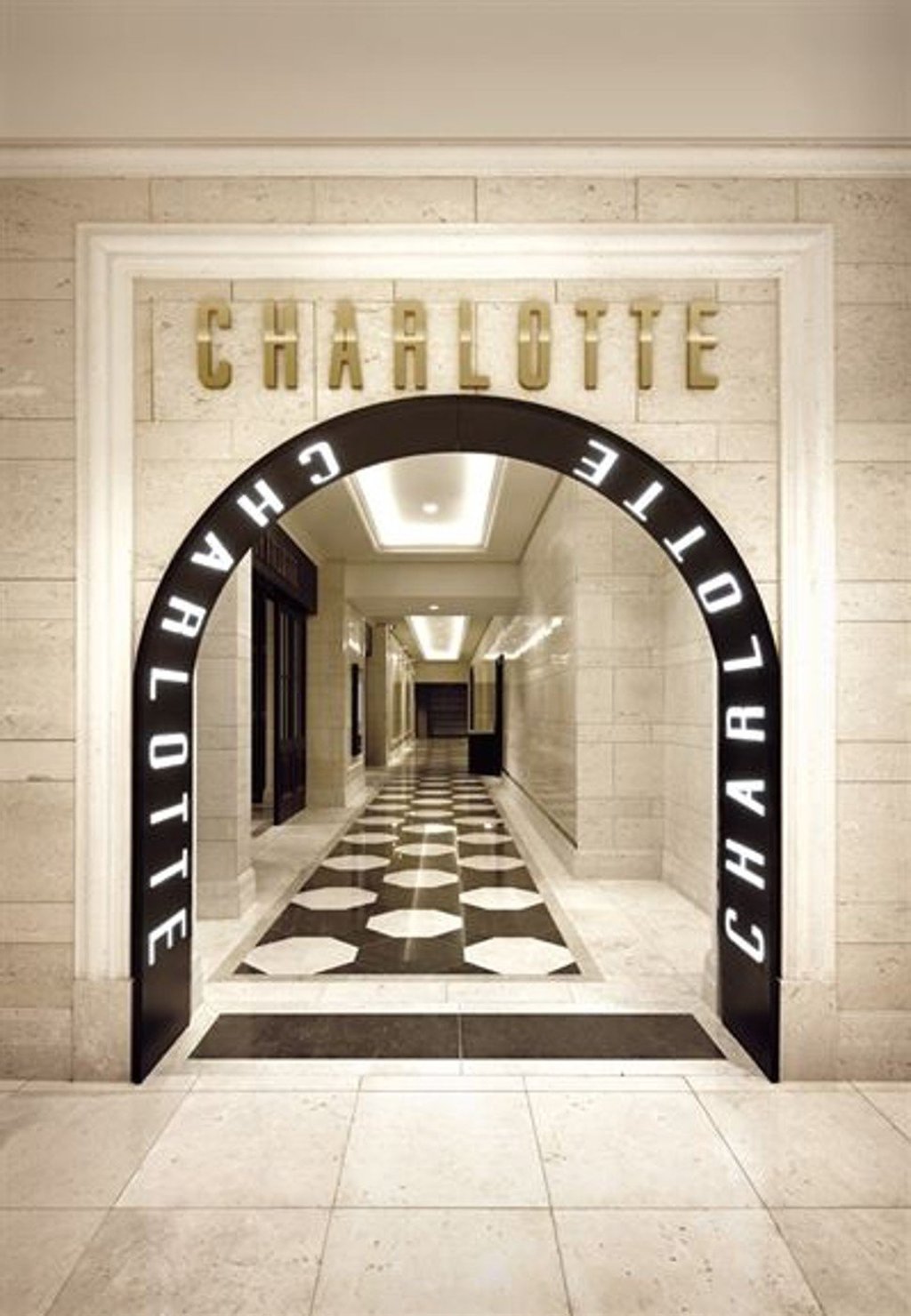 The oval entrance opens up to premium Charlotte cinema and its private lounge at Lotte World Tower in Jamsil, Seoul. Courtesy of Lotte Cinema The oval entrance opens up to premium Charlotte cinema and its private lounge at Lotte World Tower in Jamsil, Seoul. Courtesy of Lotte Cinema